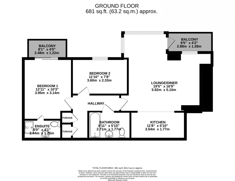 Floorplan for Kingfisher Court, Gateshead, Tyne and Wear, NE11